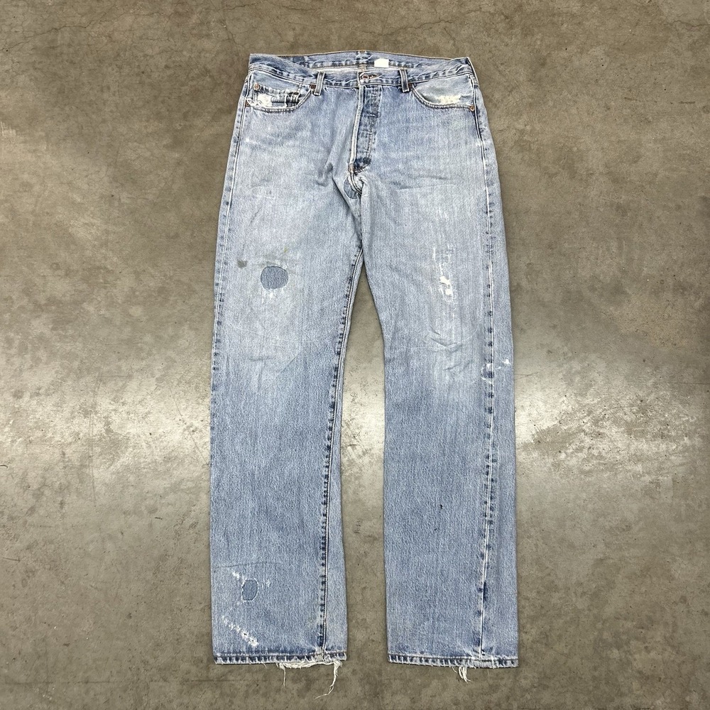 VTG Levi's 501 Jeans Button Fly 90s Regular Fit Straight Leg Mens 32x32